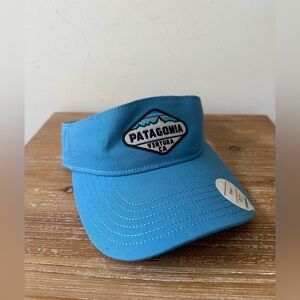 NWT | Patagonia | Blue Fitzroy Logo Visor